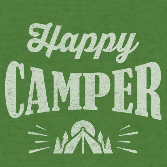 Happy Camper Hooded Sweatshirt - Green