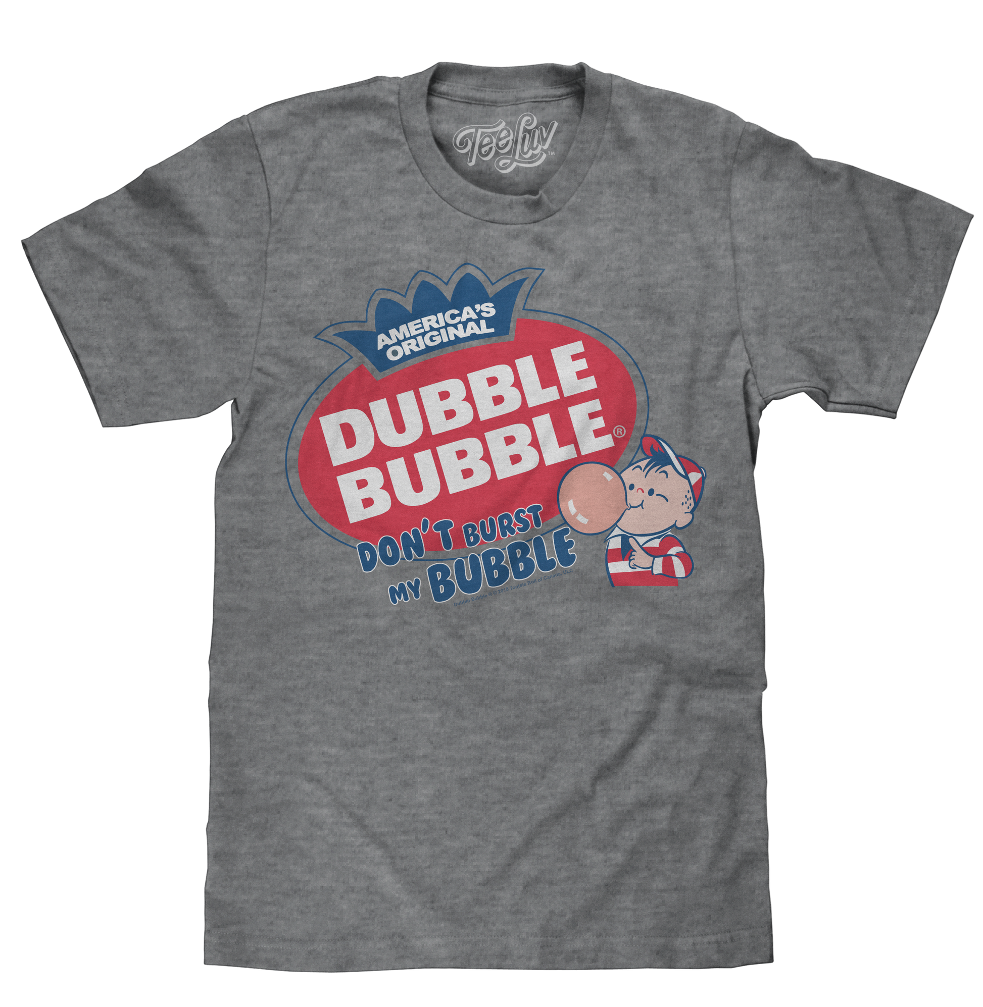Dubble Bubble Don't Burst My Bubble T-Shirt - Gray