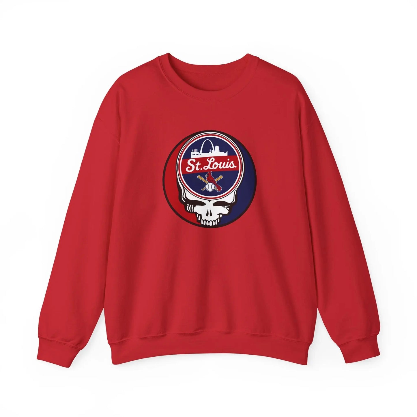 St. Louis Cardinals Original Stealie Grateful Dead Crewneck Grateful Dead Sweatshirt