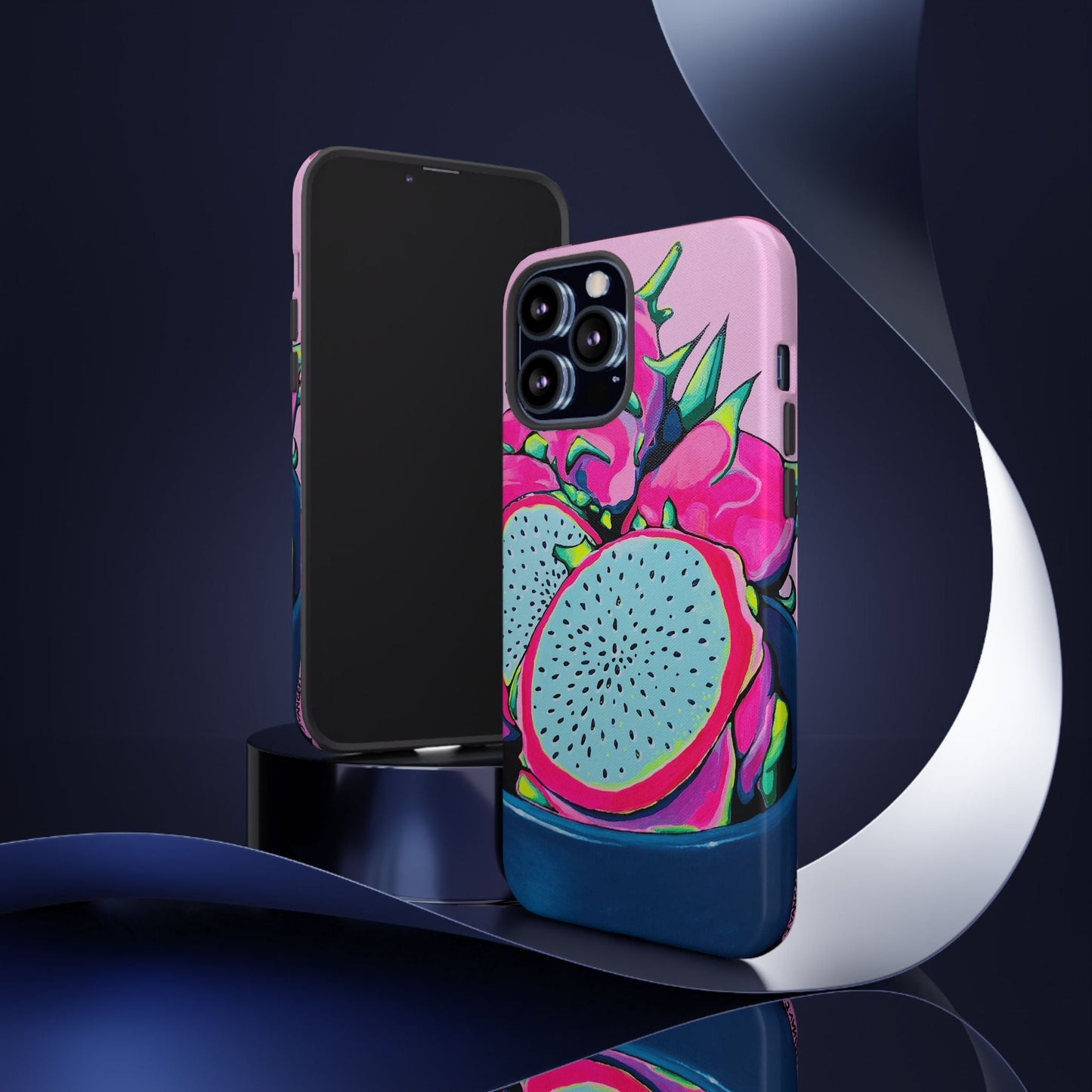 Neon Pink Dragon Fruit Tough Phone Case