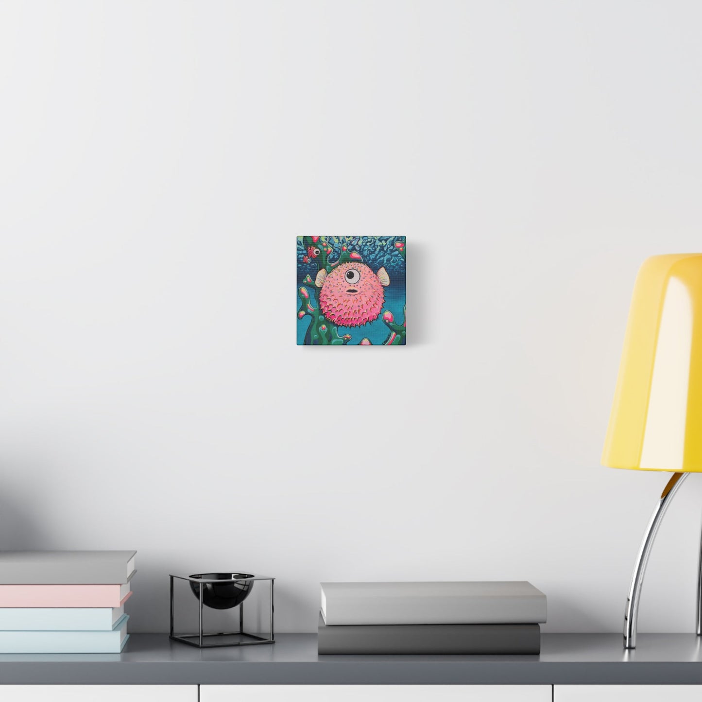 Cyclops Pufferfish Canvas Print - Home Decor Wall Art
