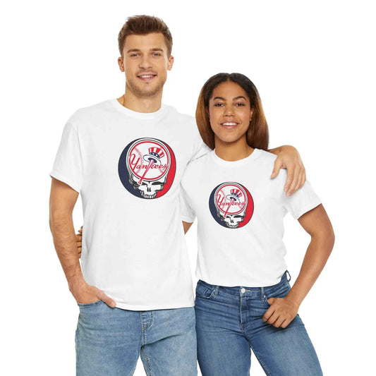 New York Yankees Logo Stealie Grateful Dead T-Shirt