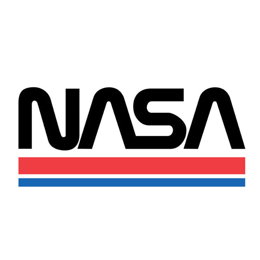 NASA Worm Logo Hooded Sweatshirt - White