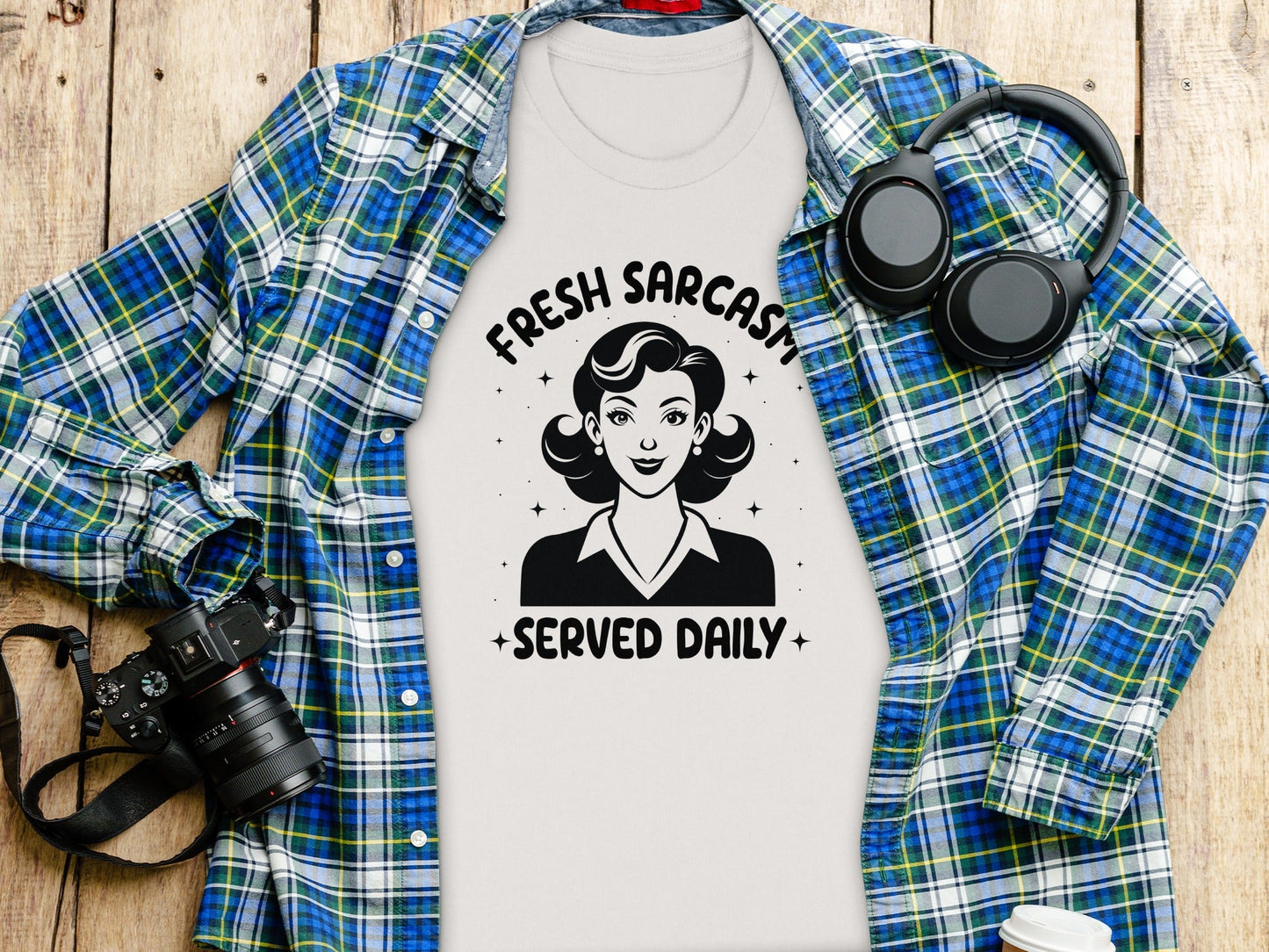 Fresh Sarcasm Served Daily Sarcastic Woman Graphic T-Shirt
