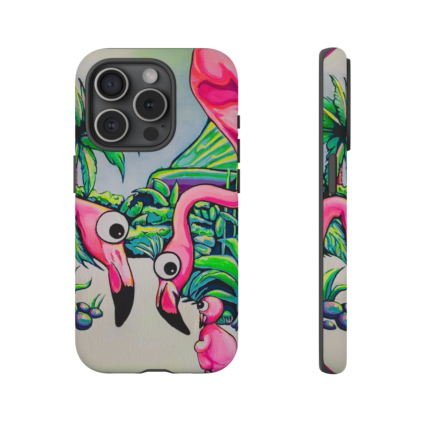Cyclops Flamingo Family Tough Phone Case