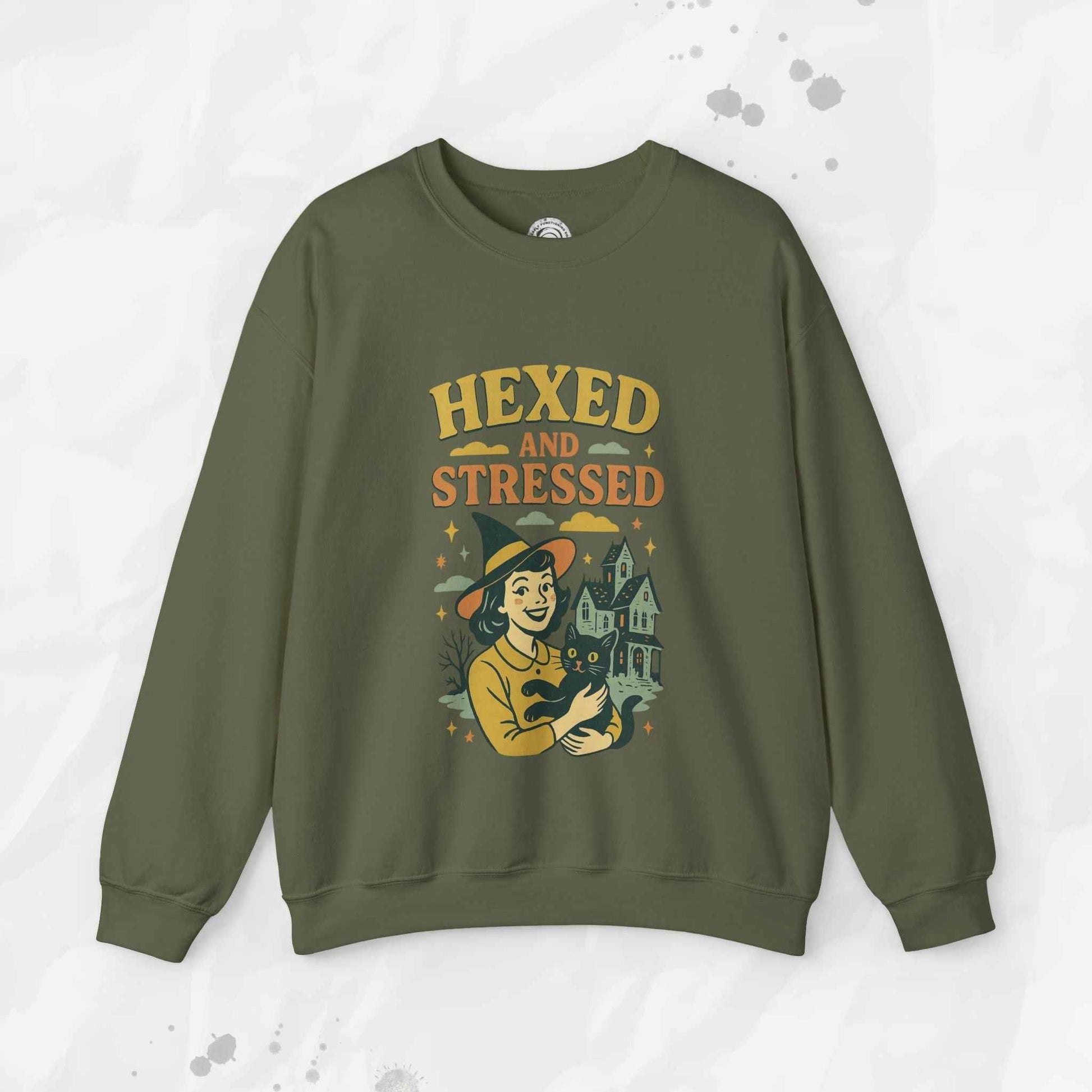 Hexed and Stressed – Crewneck Sweatshirt
