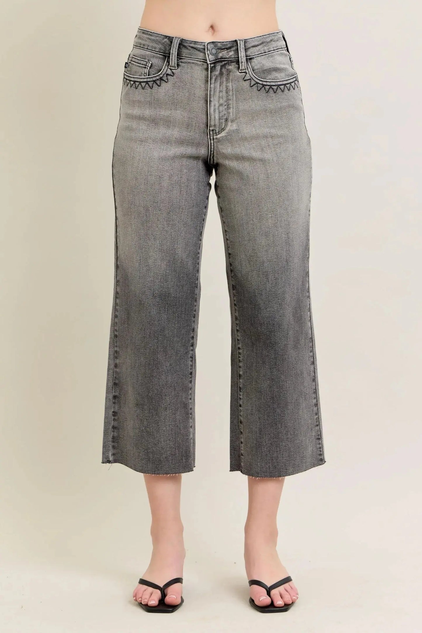 Judy Blue Jeans - Full Size Wide Leg Capris Jeans