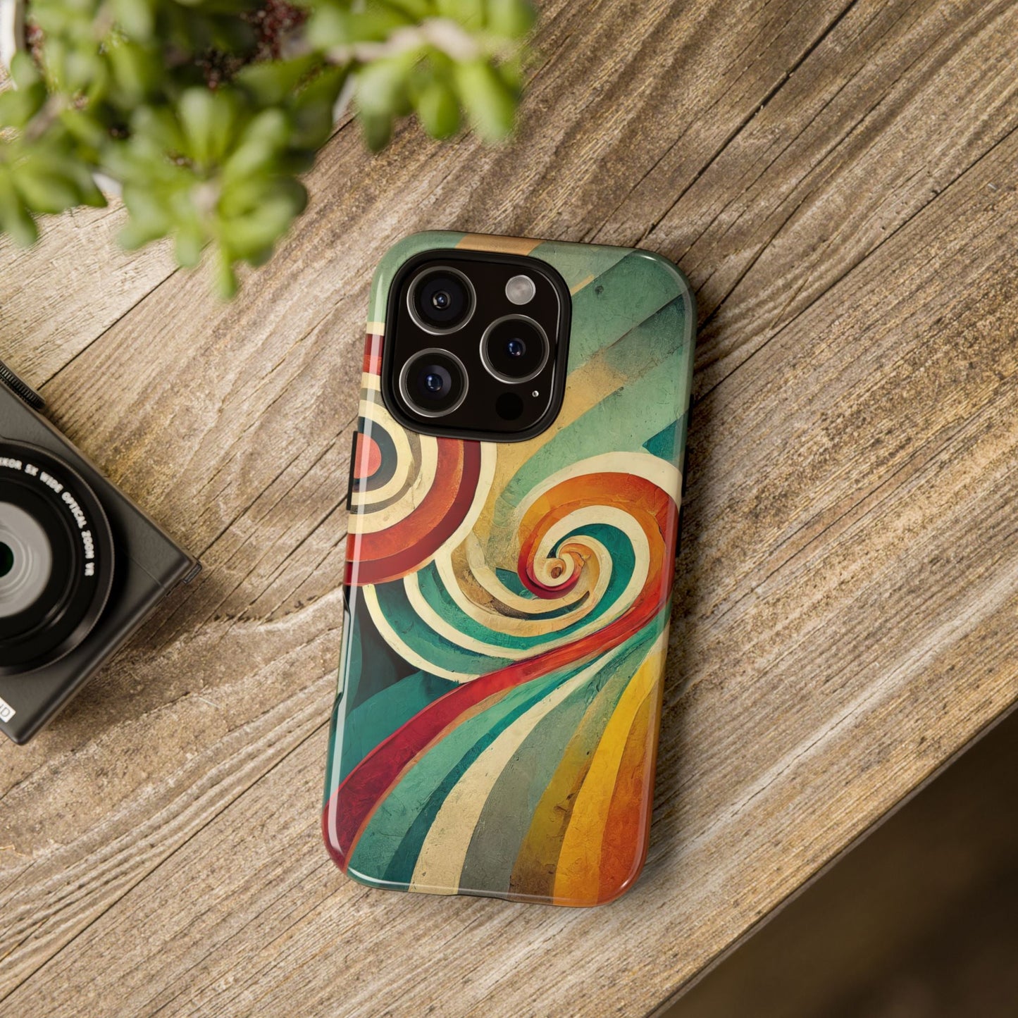 Colorful Swirl Tough Phone Case