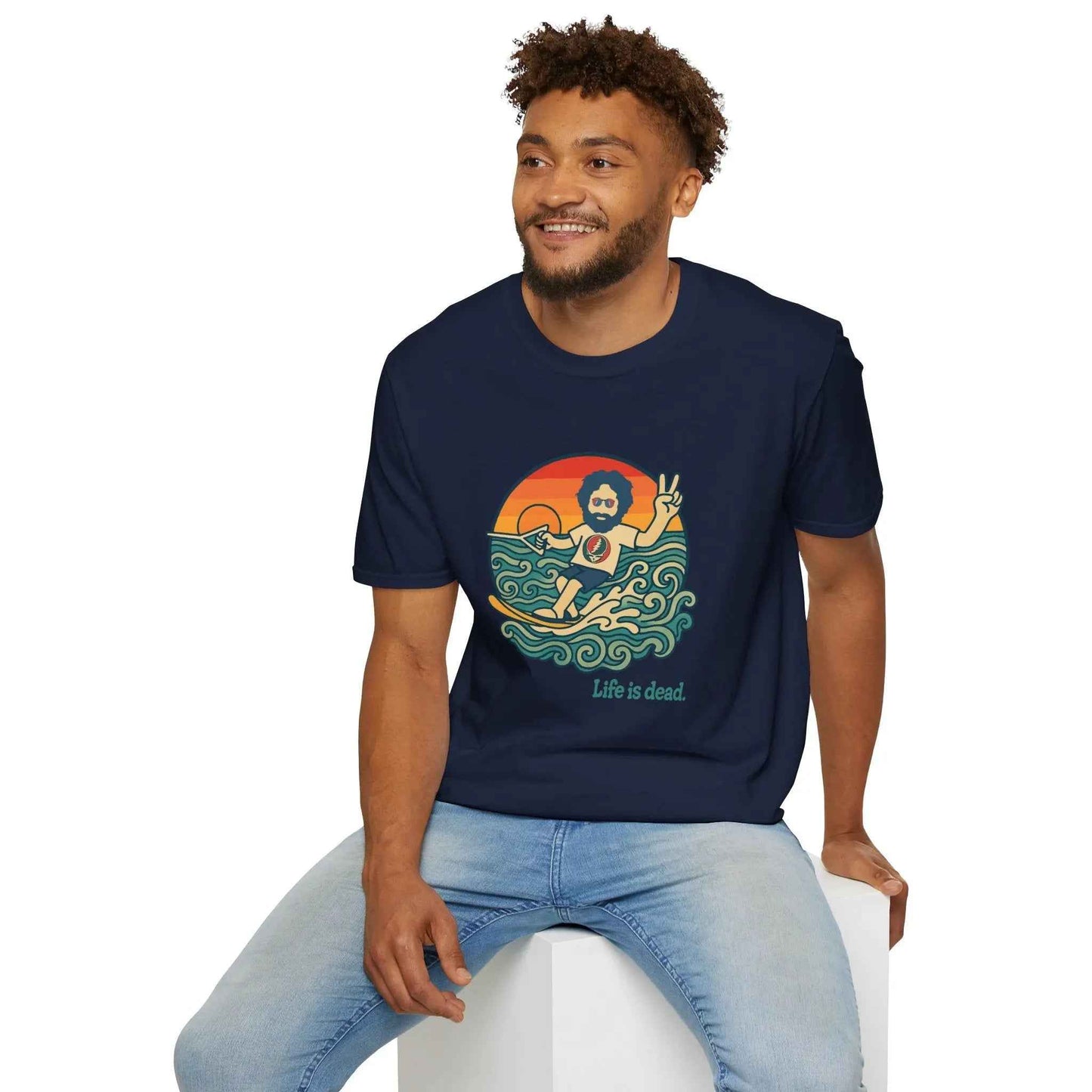 Jerry's Ridin' The Wake Life is dead.® Grateful Dead T-Shirt