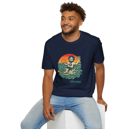 Jerry's Ridin' The Wake Life is dead.® Grateful Dead T-Shirt