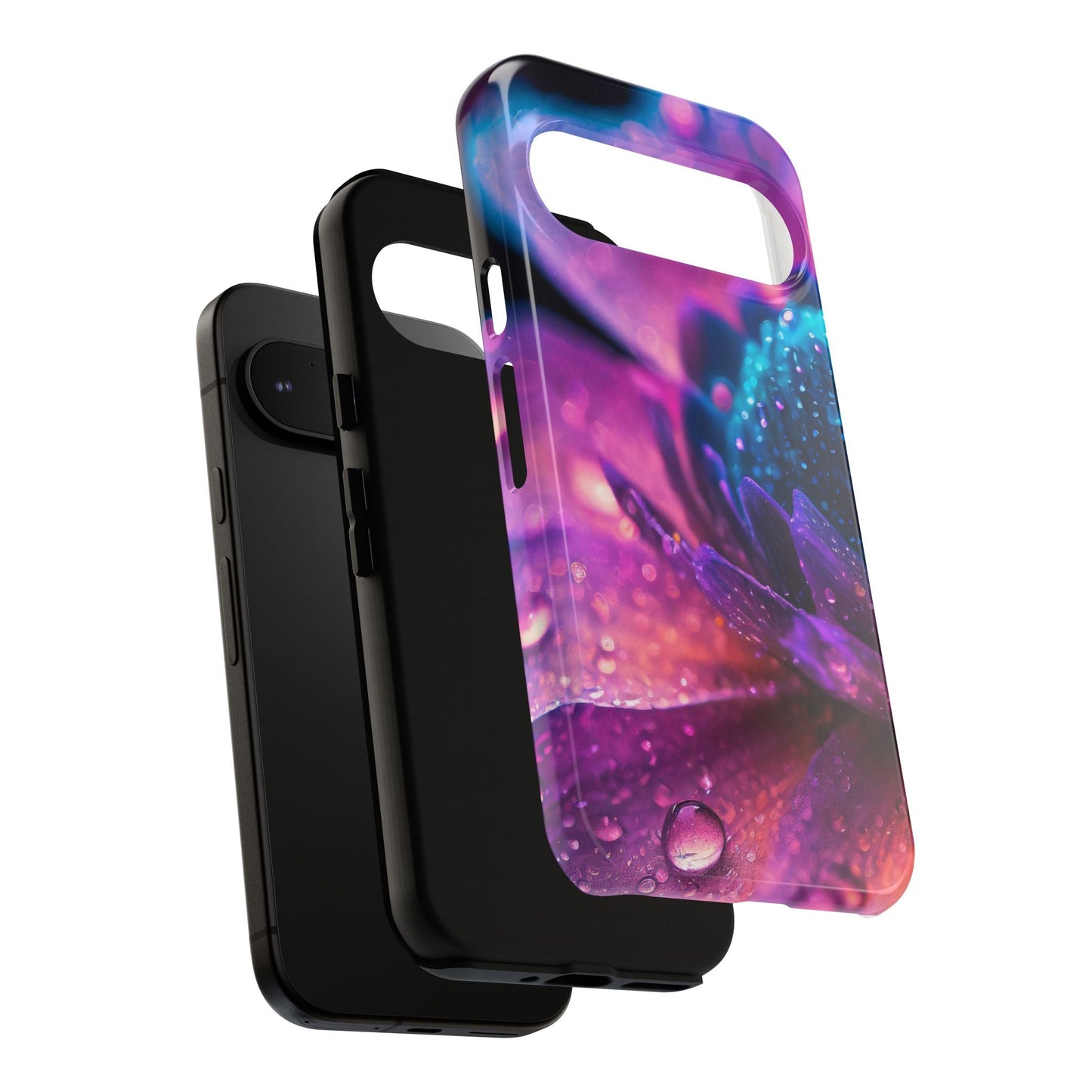 Vibrant Blue And Purple Flower Tough Phone Case