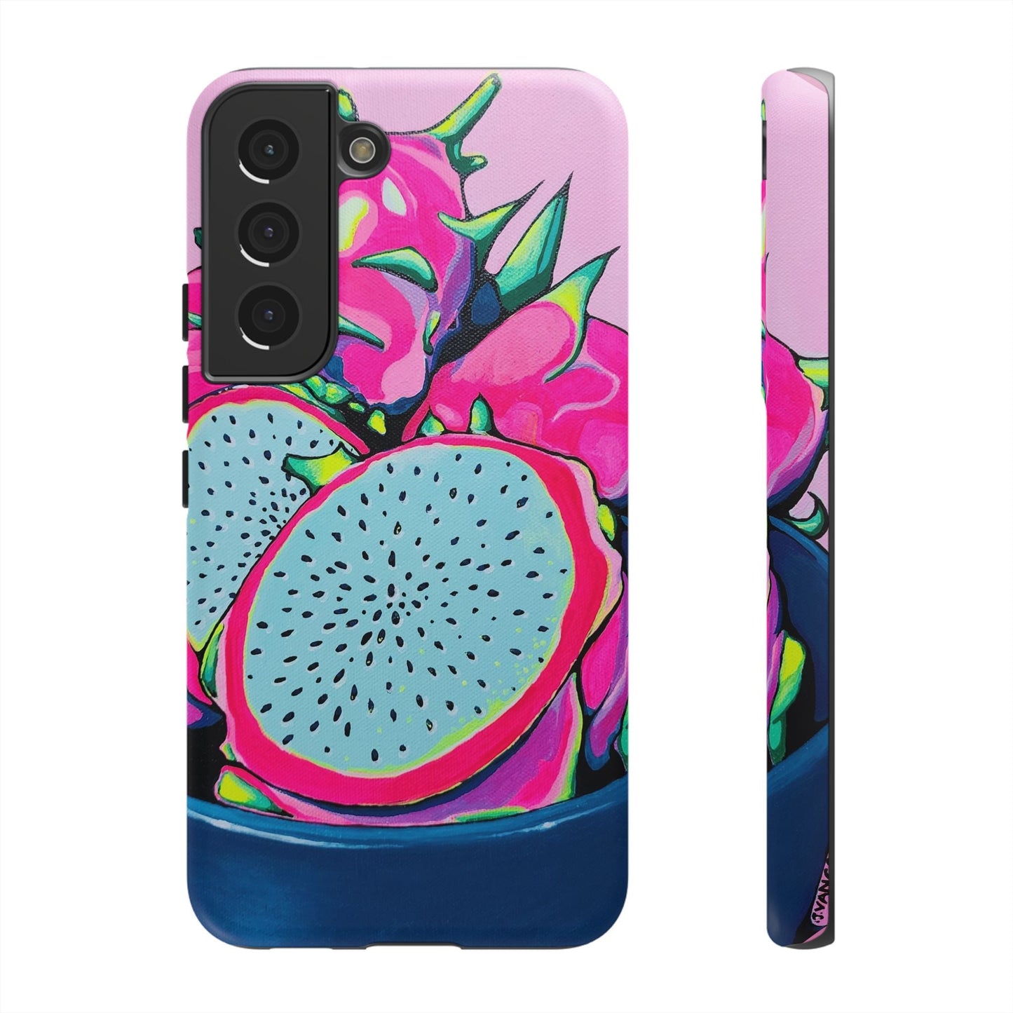 Neon Pink Dragon Fruit Tough Phone Case