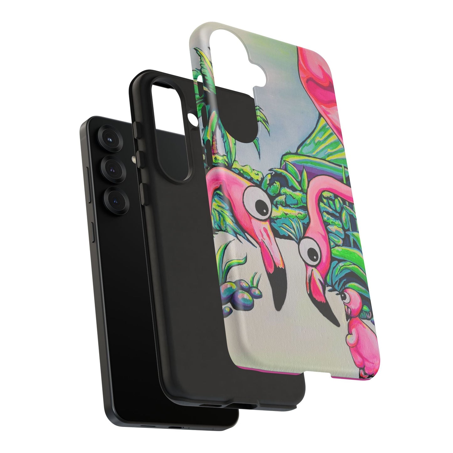 Cyclops Flamingo Family Tough Phone Case