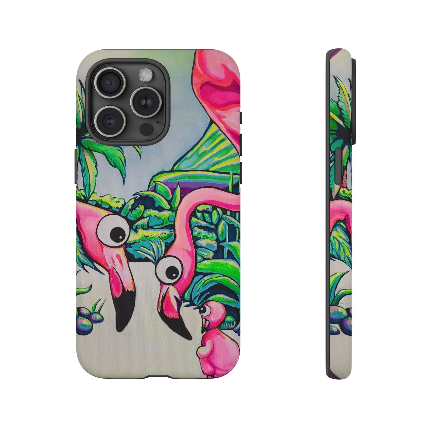 Cyclops Flamingo Family Tough Phone Case
