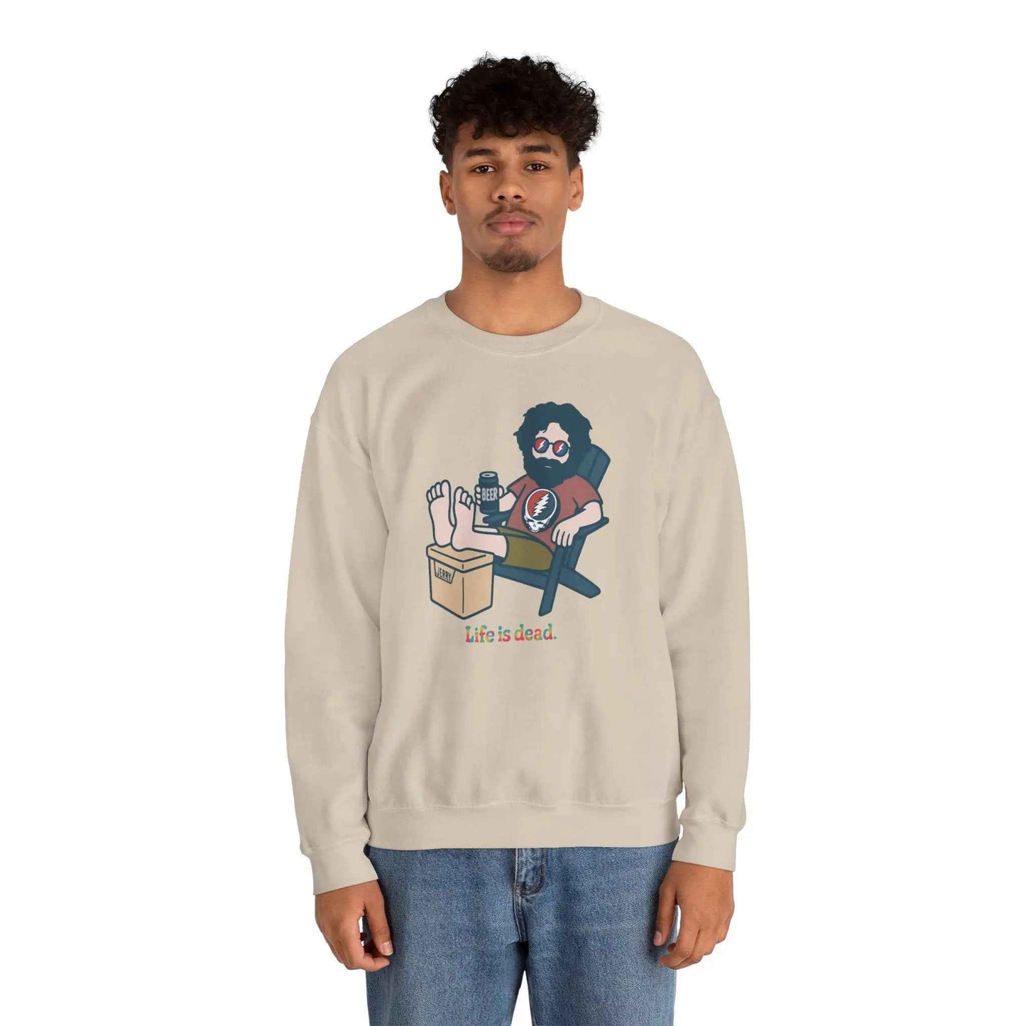 Stay Cool, Jerry Life is dead.® Crewneck