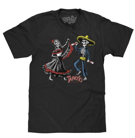 Tapatio Hot Sauce Day Of The Dead T-Shirt - Black