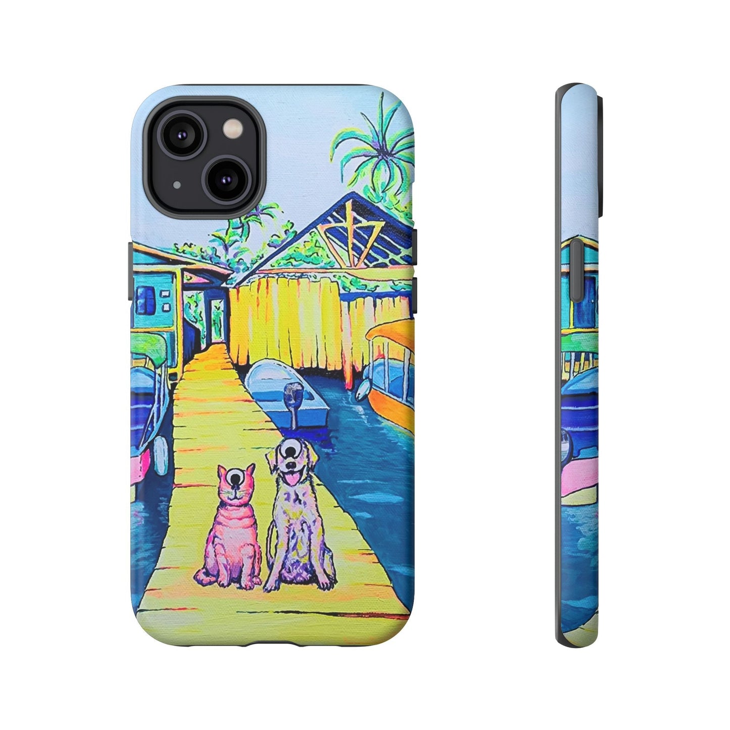 Cyclops Cat and Dog in Bocas Tough Phone Case
