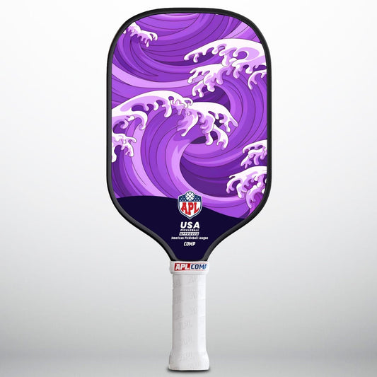 APL - Ocean Waves Pickleball Paddle | 16mm Carbon Fiber | Best Pickleball Paddles | American Pickleball League