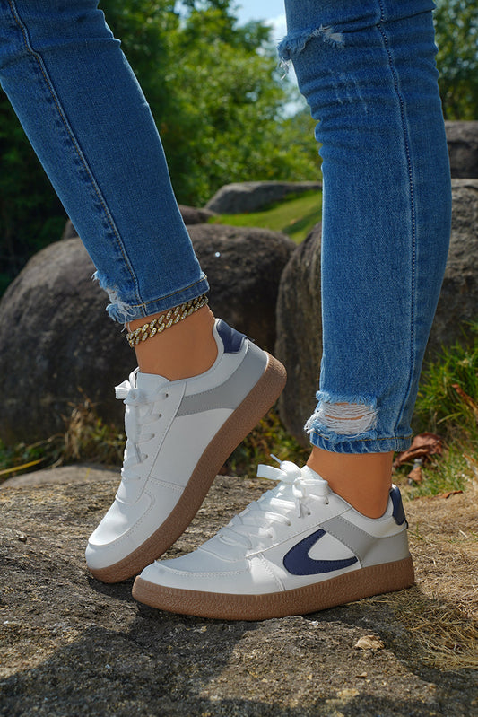 Elizabeth Leather Lace Up Sneakers