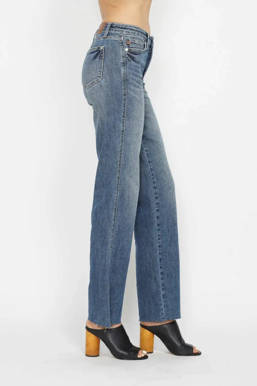 Full Size/Plus Size Tummy Control Straight Judy Blue Jeans