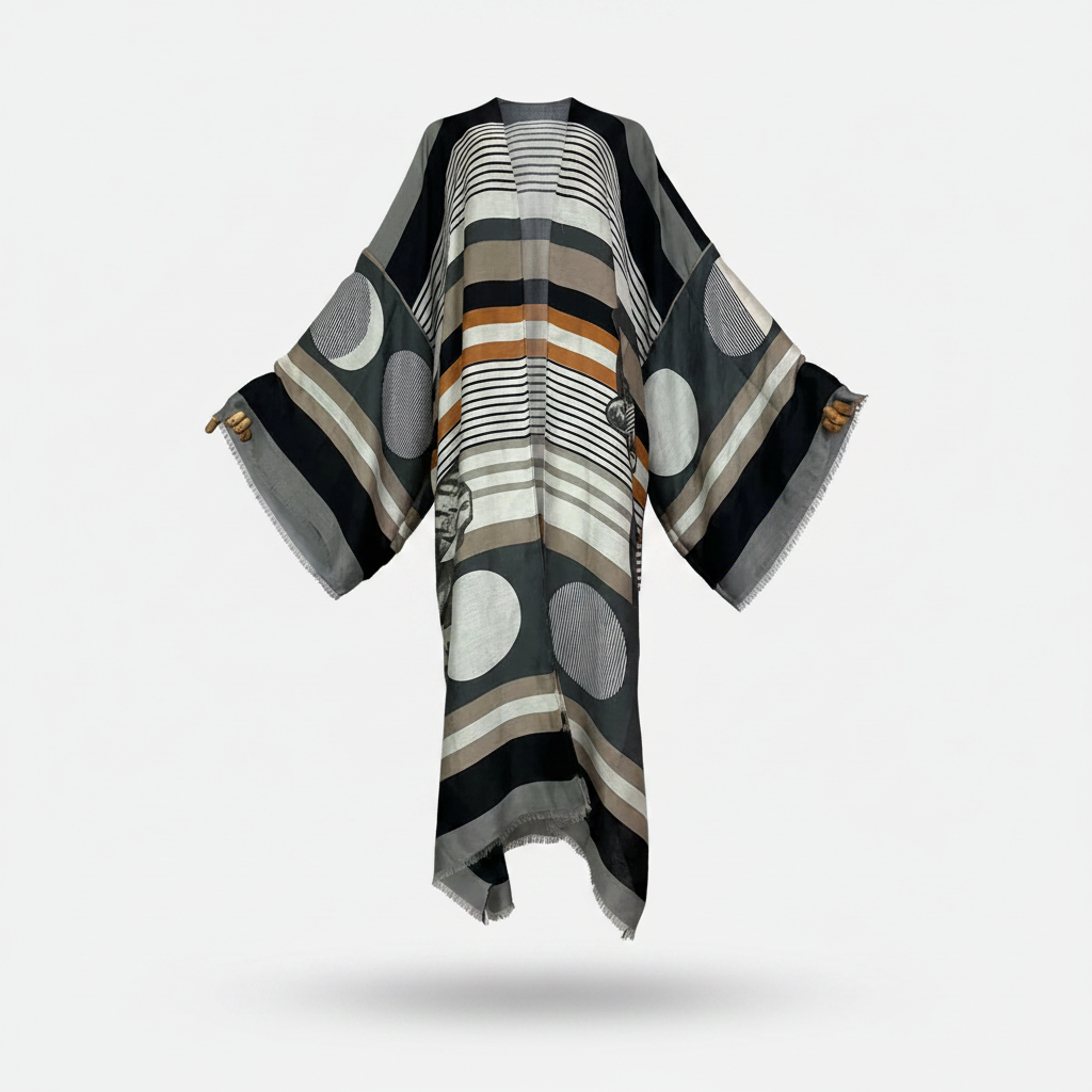 Liberated Printed Maxi Kimono