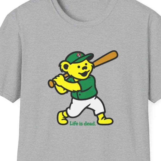 Baseball Edition Dancing Bear - Life is dead.® Grateful Dead T-Shirt