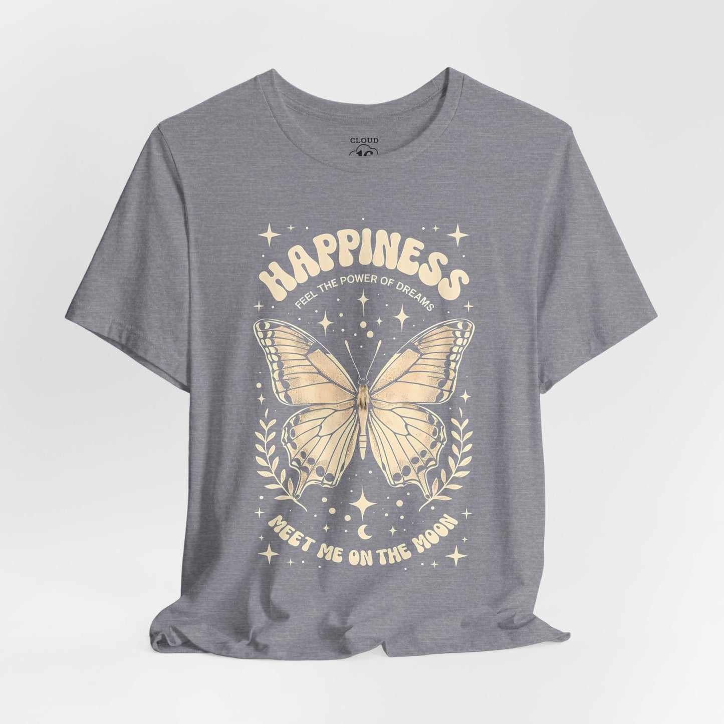 Happiness Butterfly Tee - Womens Inspirational T-Shirt - Positive Vibes Apparel