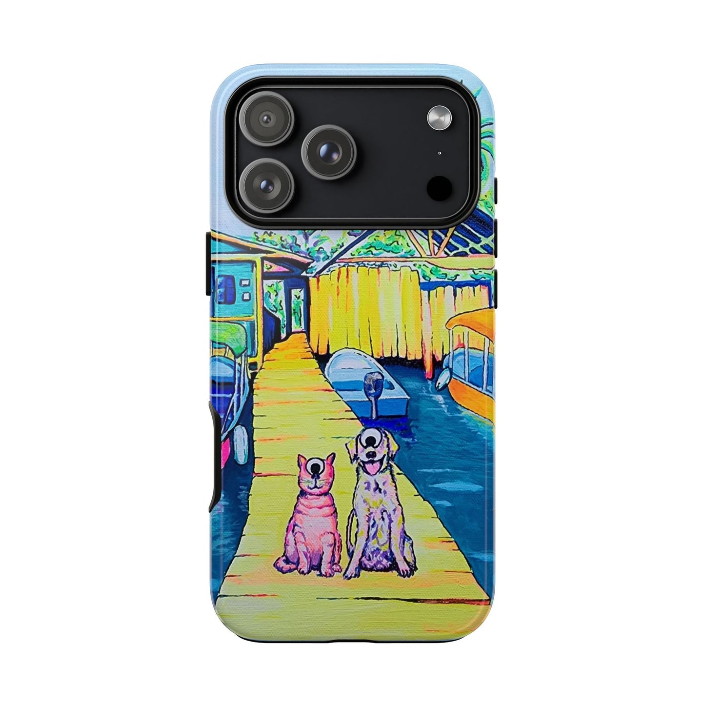 Cyclops Cat and Dog in Bocas Tough Phone Case