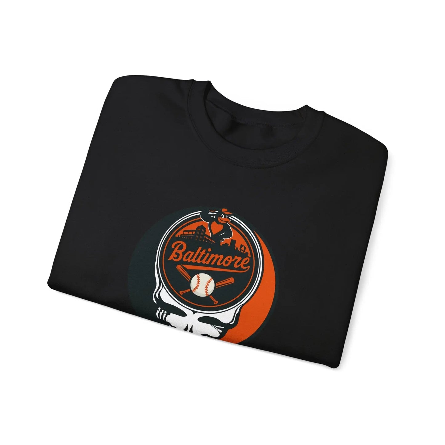 Baltimore Orioles Original Stealie Grateful Dead Crewneck Grateful Dead Sweatshirt