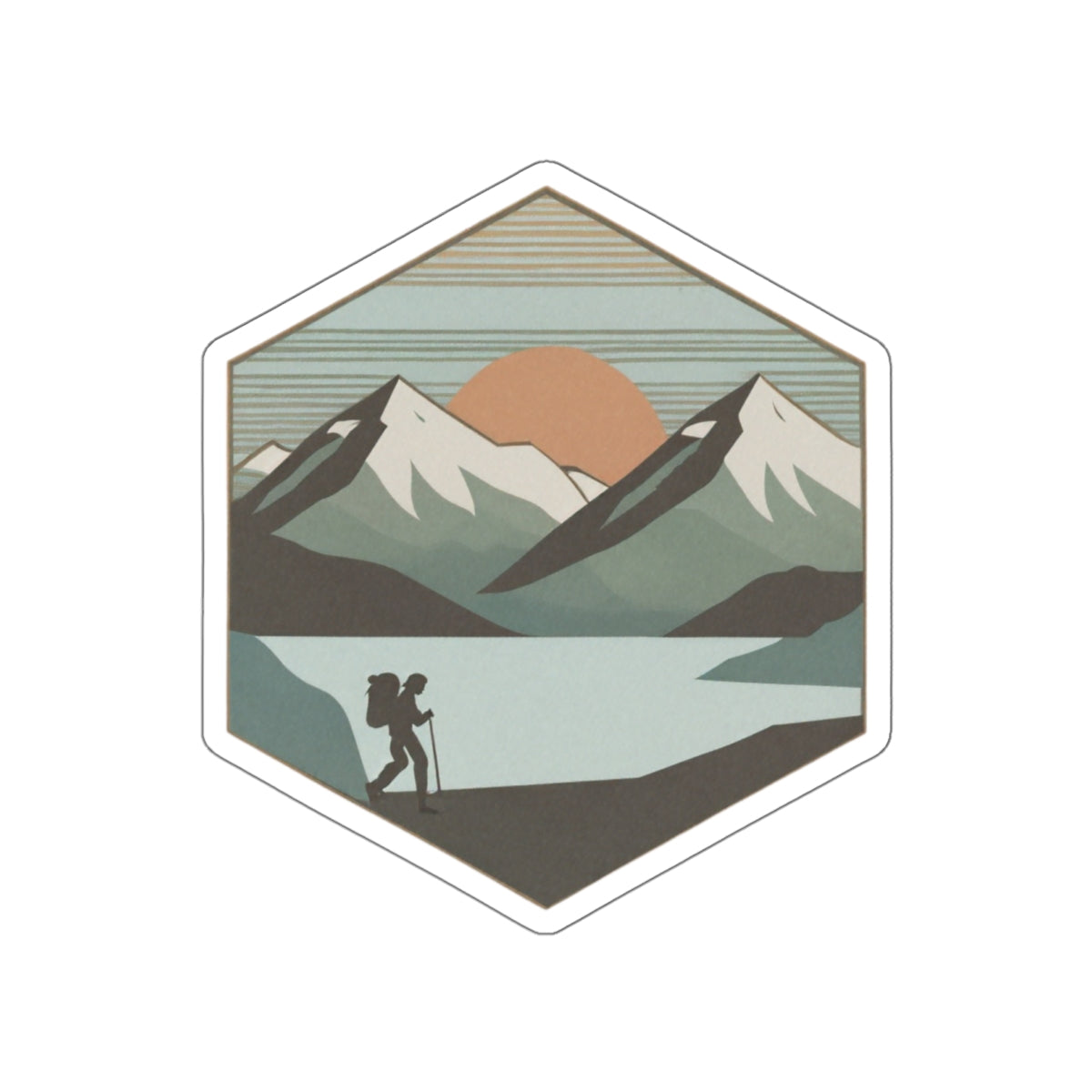 Horizon Hike Die-Cut Sticker