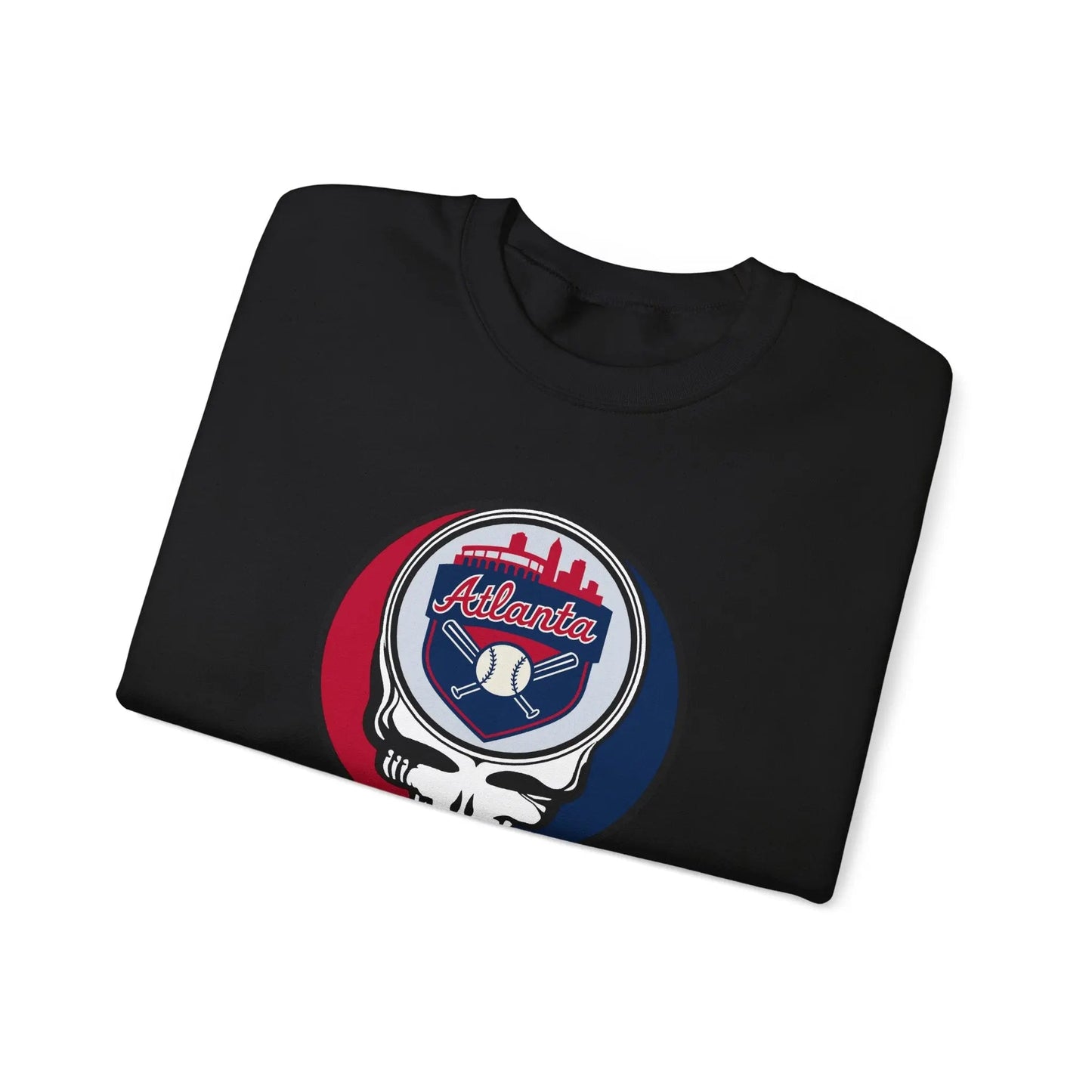 Atlanta Braves Original Stealie Grateful Dead Crewneck Grateful Dead Sweatshirt