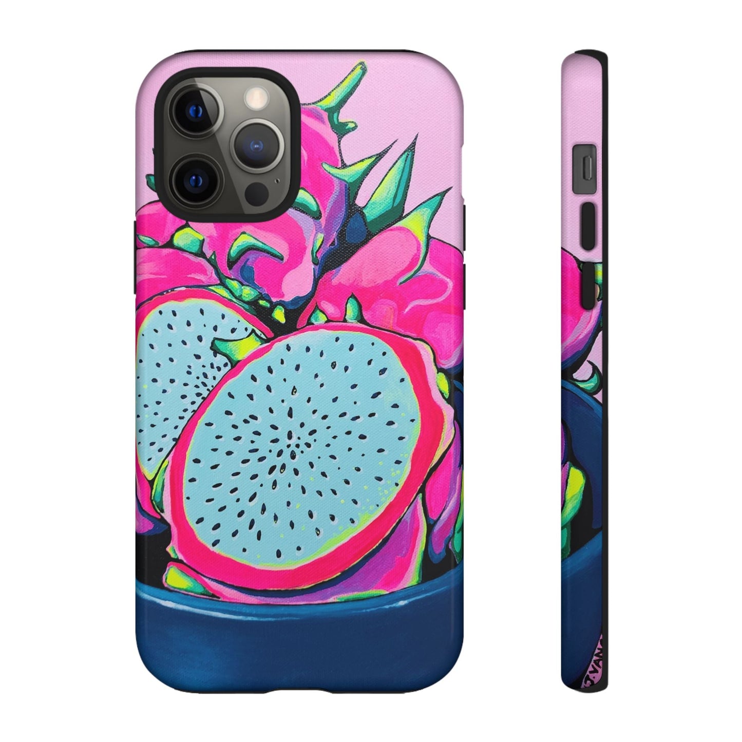 Neon Pink Dragon Fruit Tough Phone Case