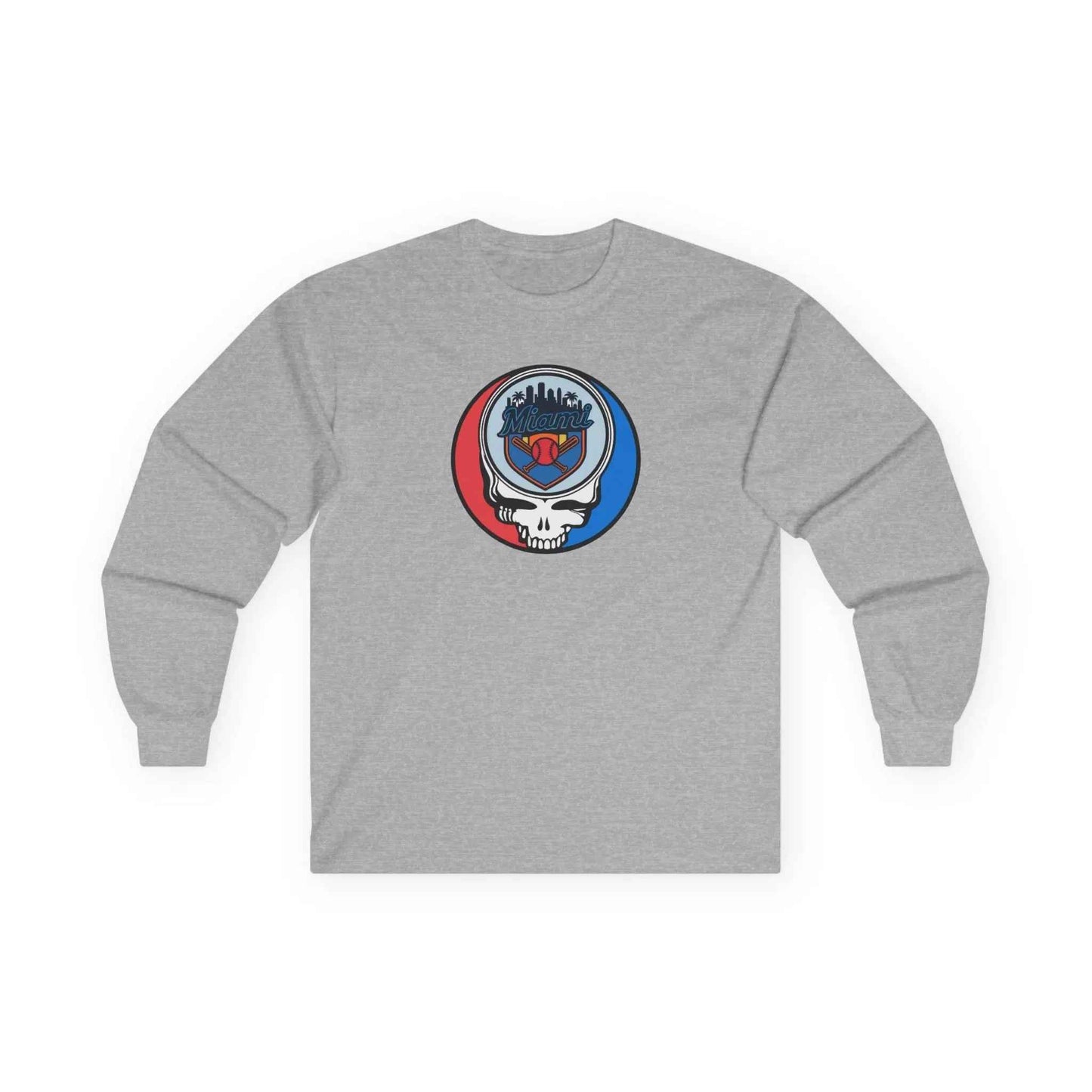 Miami Marlins Original Stealie Long Sleeve T-Shirt