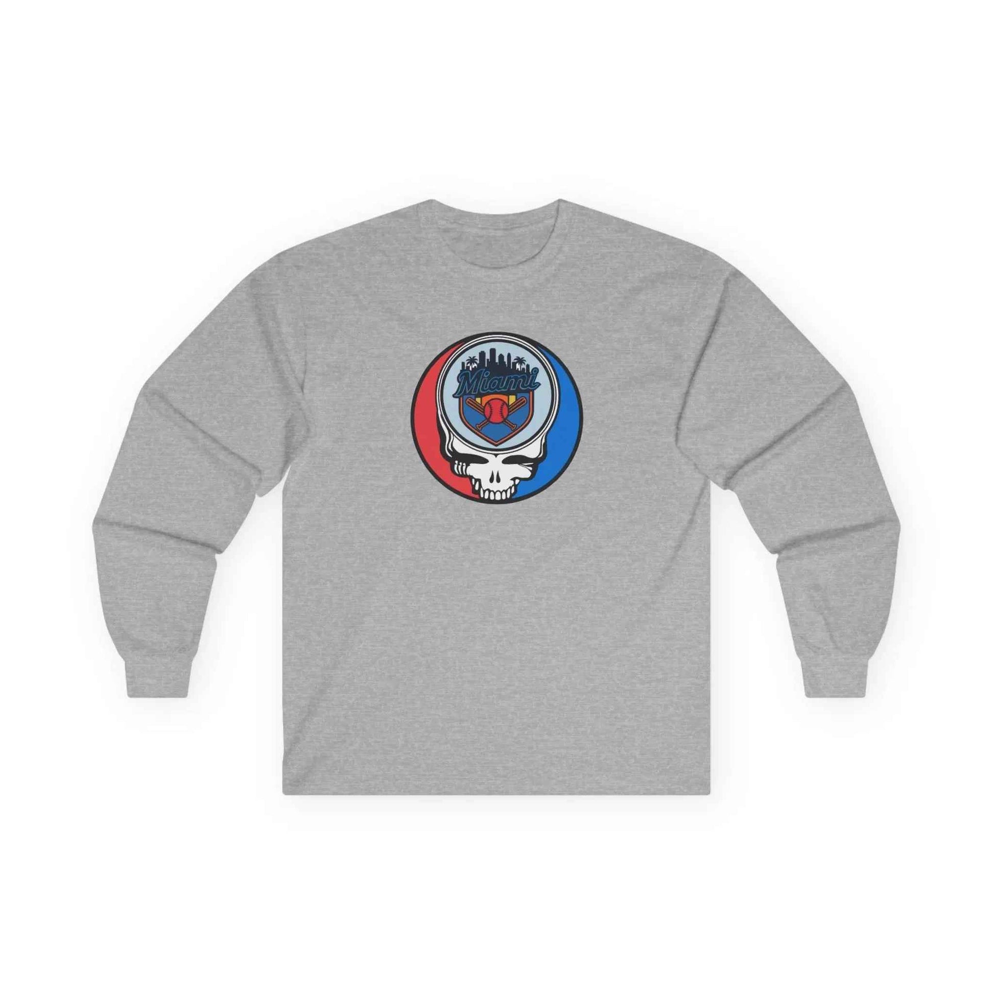 Miami Marlins Original Stealie Long Sleeve T-Shirt