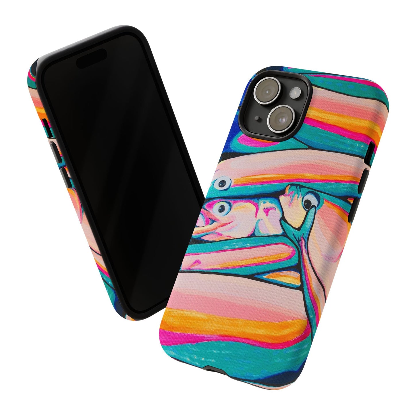 Neon Fish Tough Phone Case