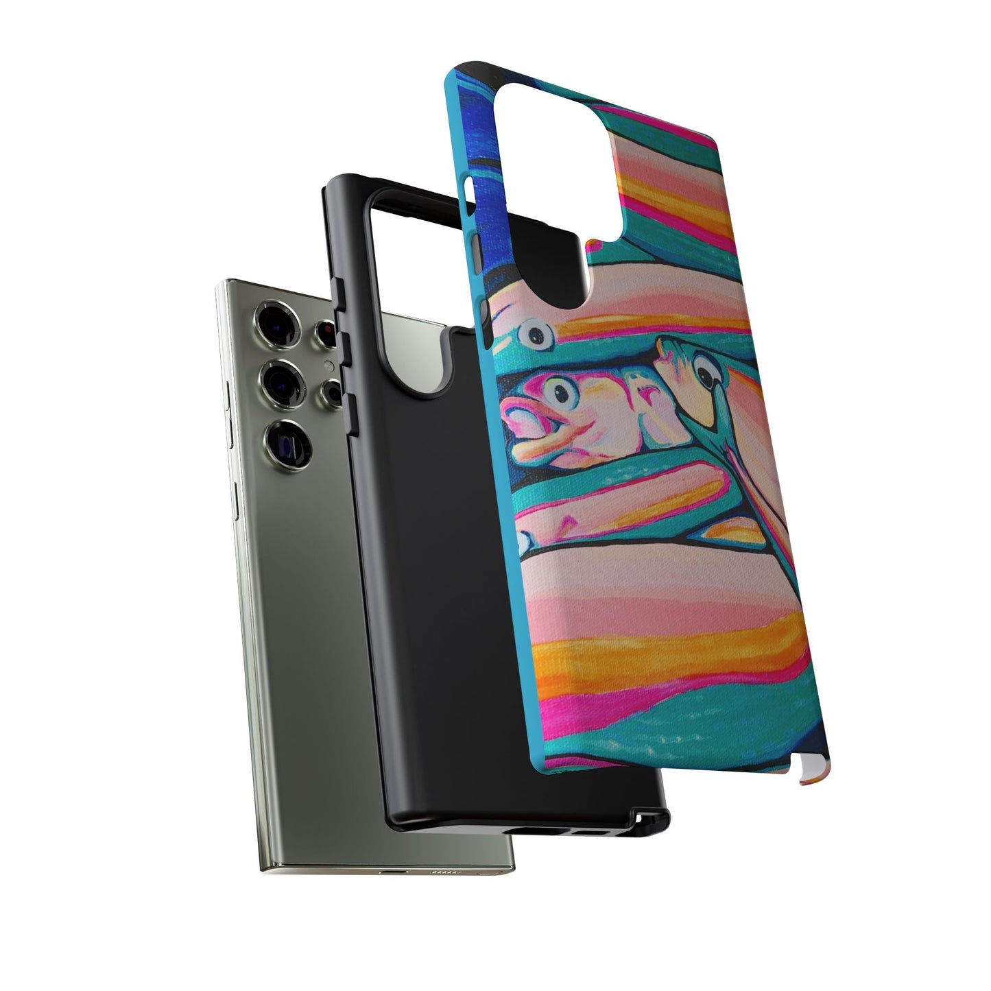 Neon Fish Tough Phone Case