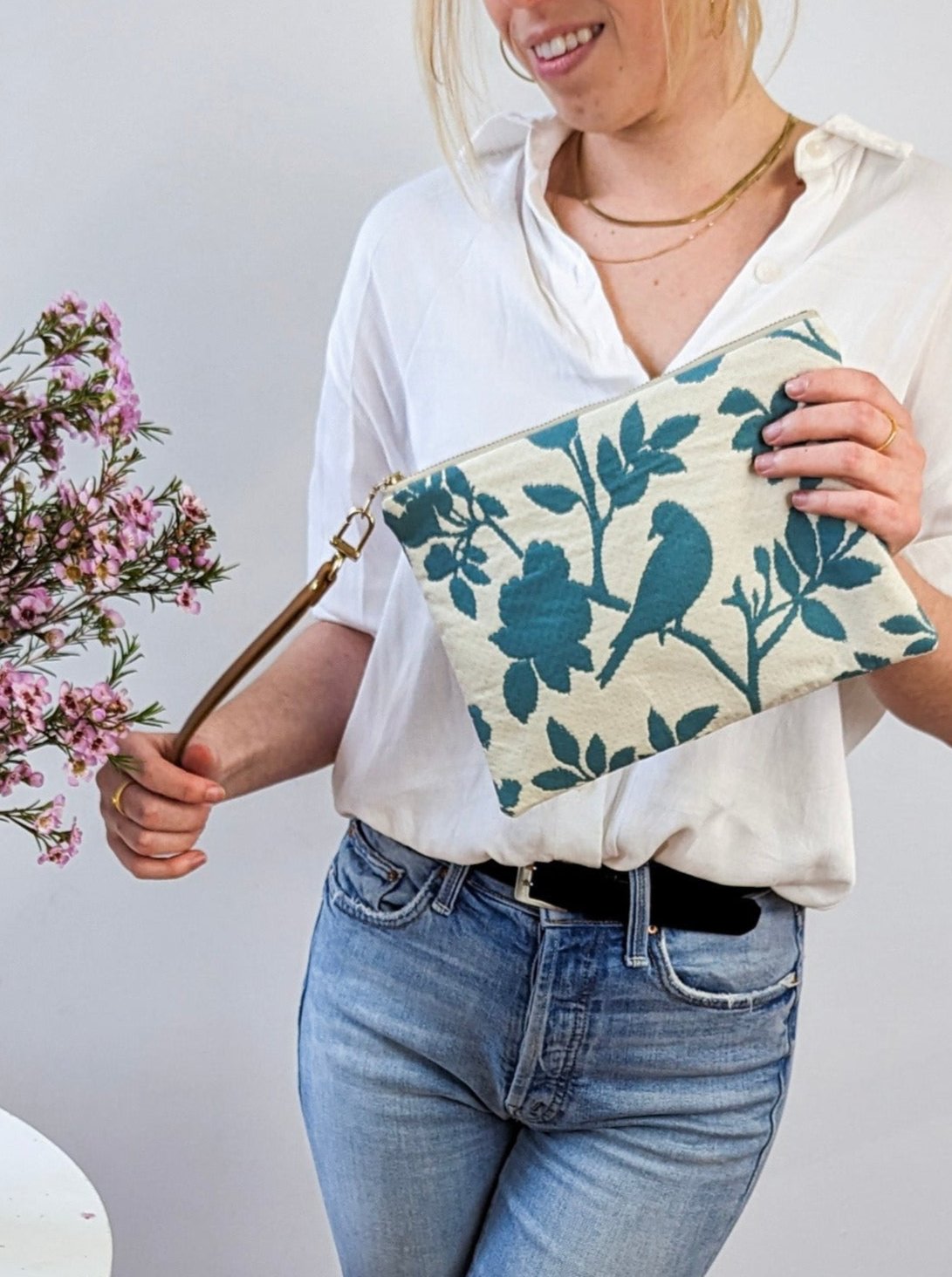Bird Silhouette Wristlet Purse