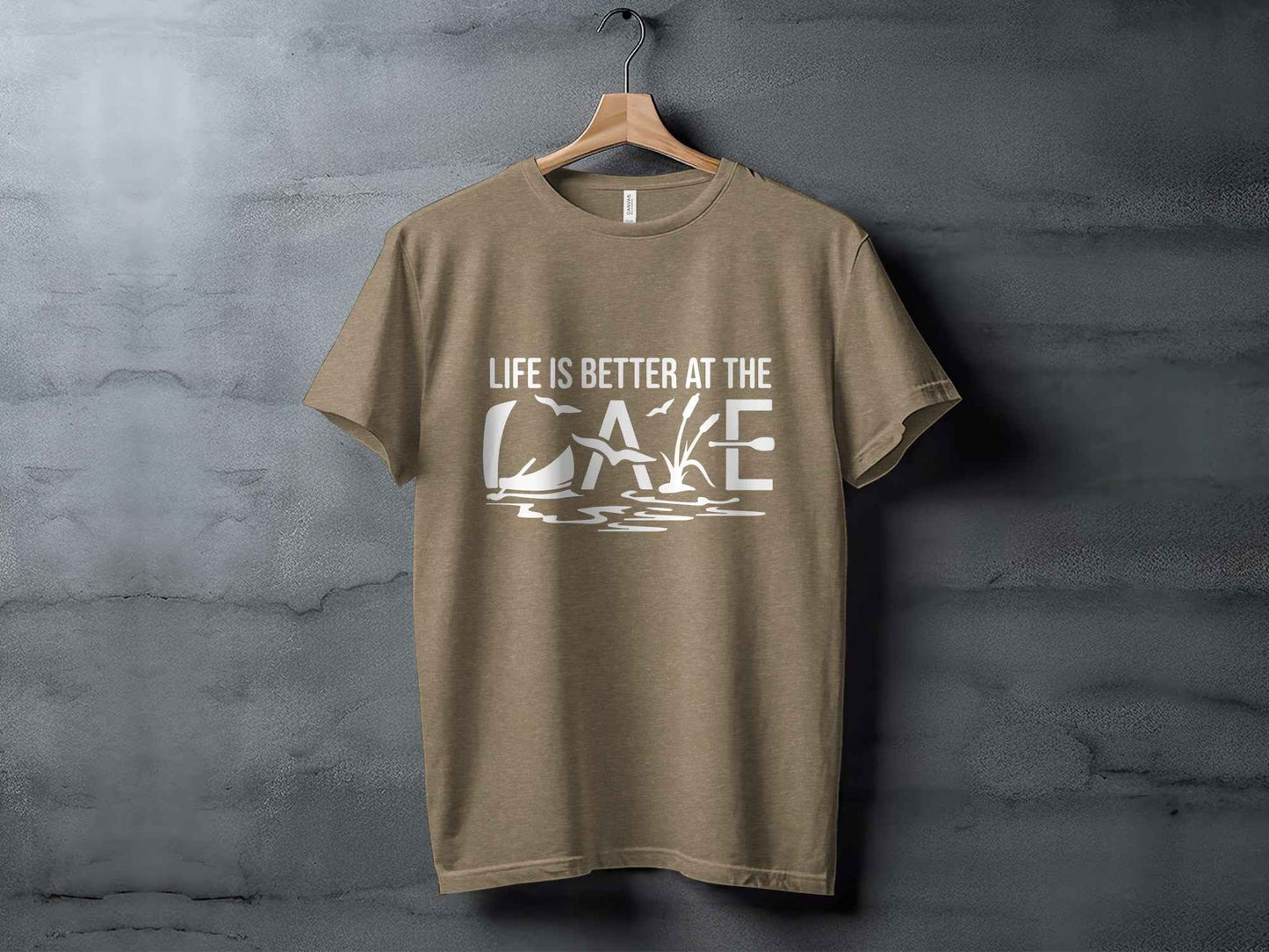 Life Is Better At The Lake Design Graphic Tee T-Shirt