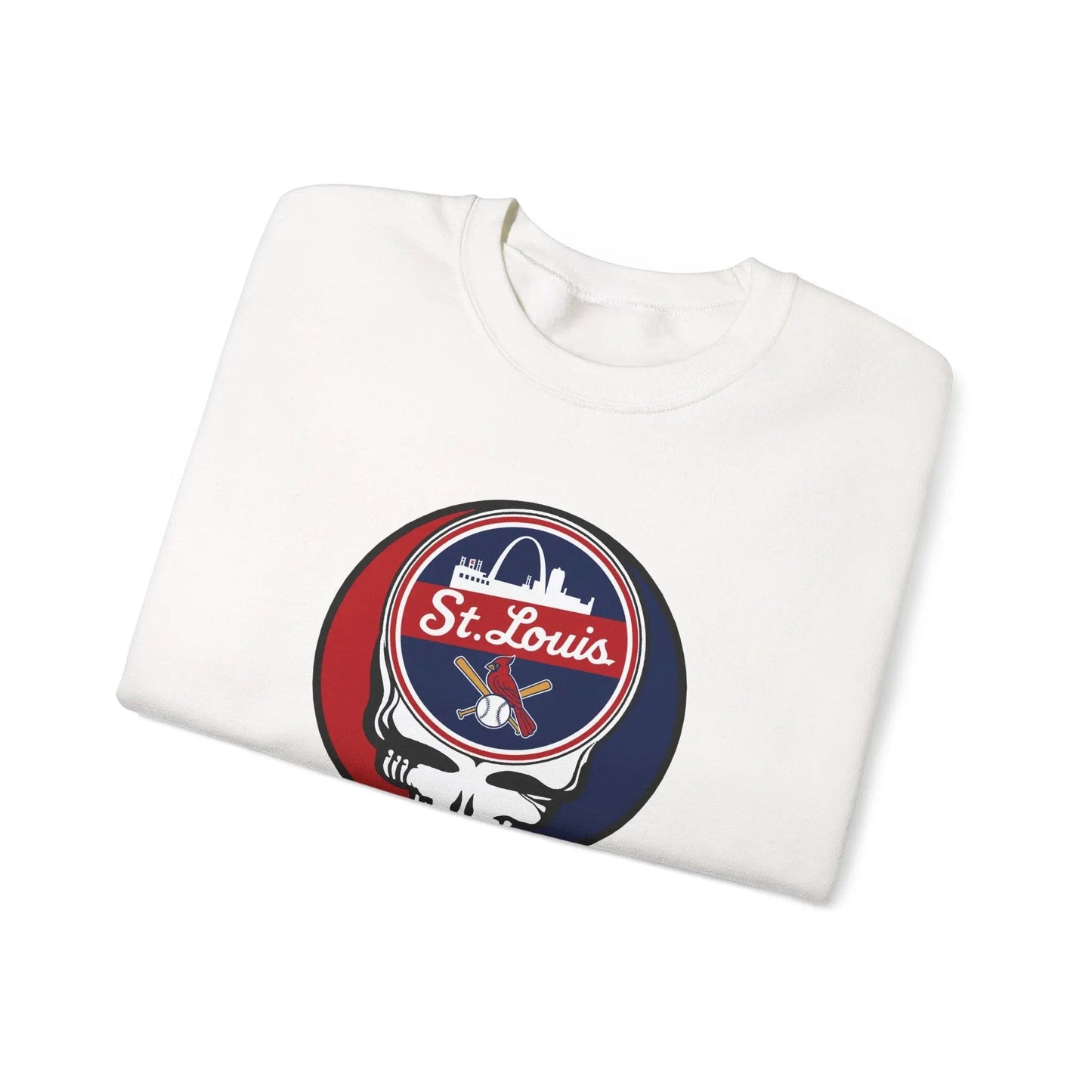 St. Louis Cardinals Original Stealie Grateful Dead Crewneck Grateful Dead Sweatshirt
