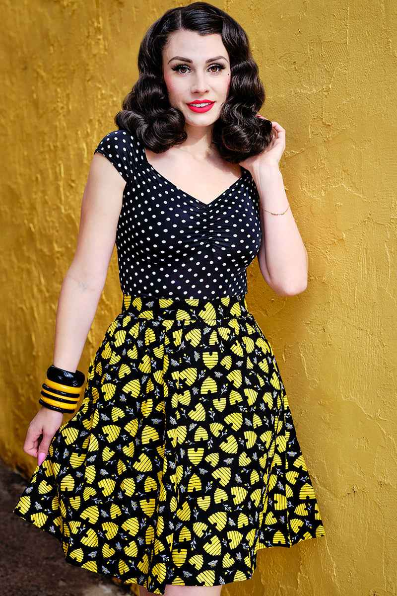 Isabel Top in Polka Dots