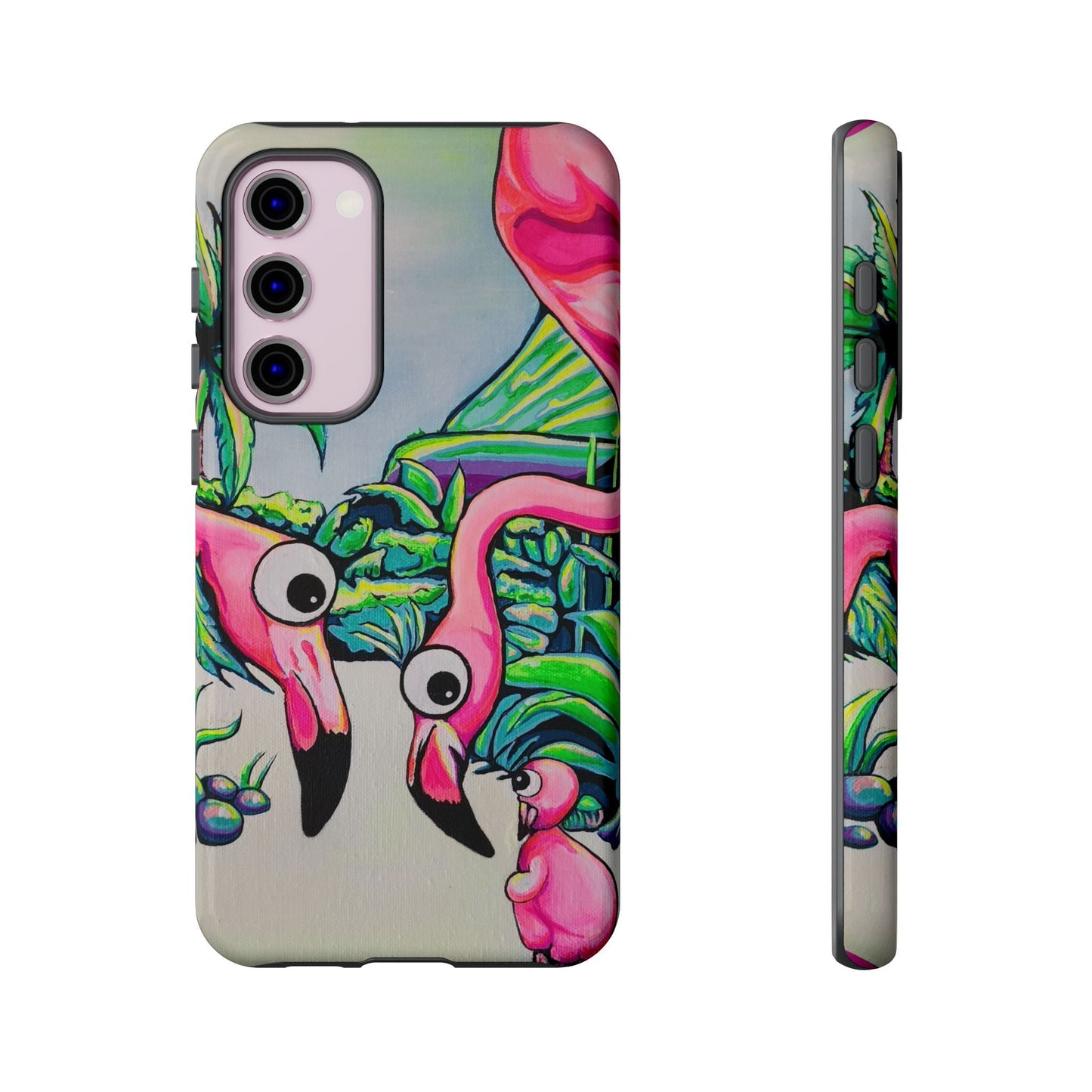 Cyclops Flamingo Family Tough Phone Case
