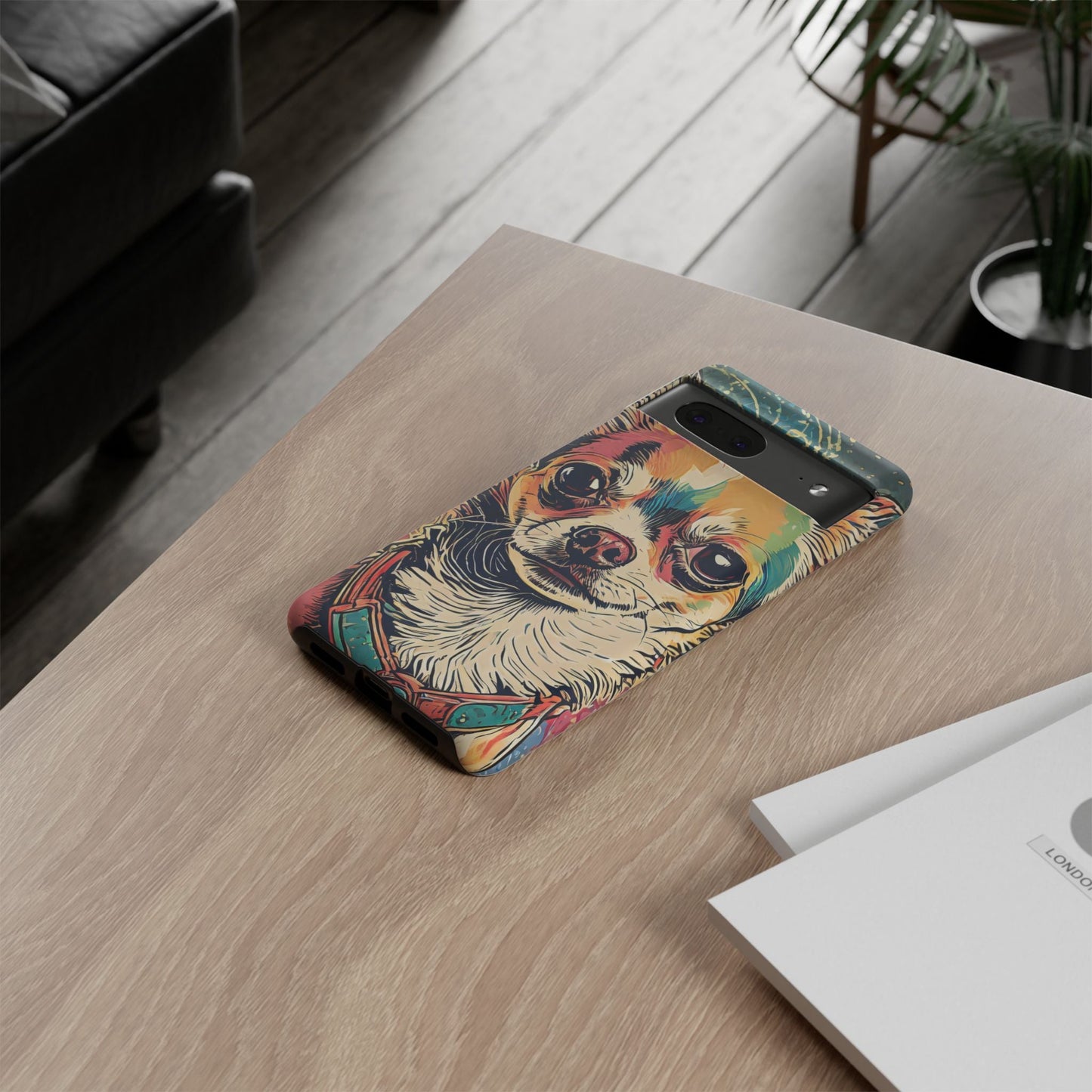Abstract Chihuahua Tough Phone Cases
