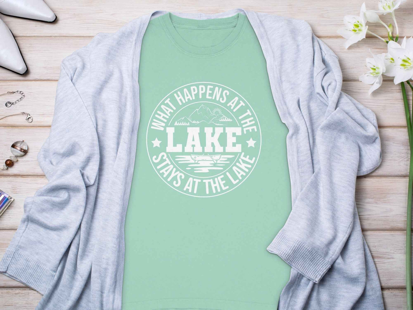 What Happens At The Lake Stays At The Lake Long Sleeve T-Shirt
