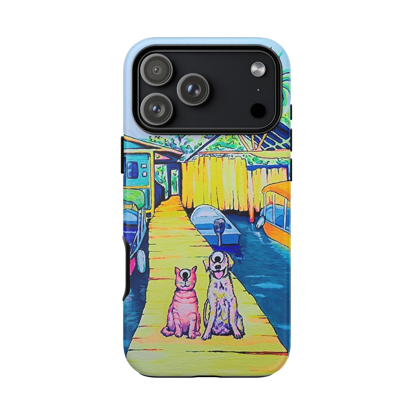 Cyclops Cat and Dog in Bocas Tough Phone Case