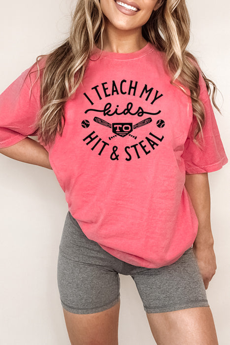 I teach my kids Oversized Tee 4747 CC