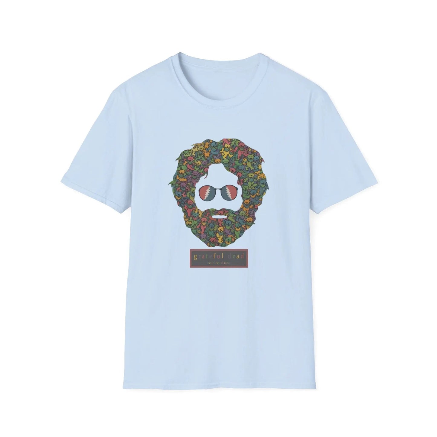 Jerry Garcia Dancing Bears Face - Vineyard Collection Grateful Dead T-Shirt