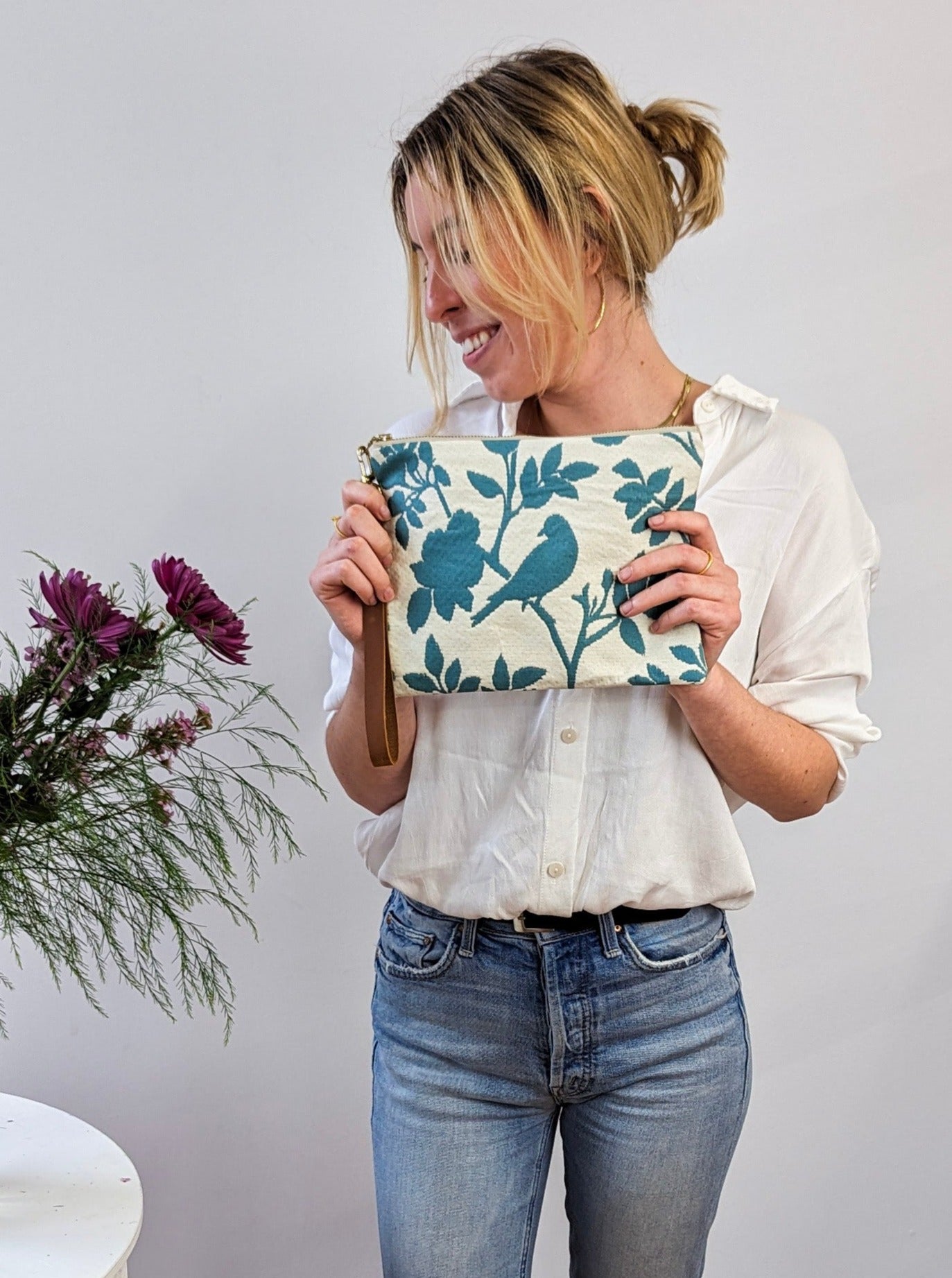 Bird Silhouette Wristlet Purse