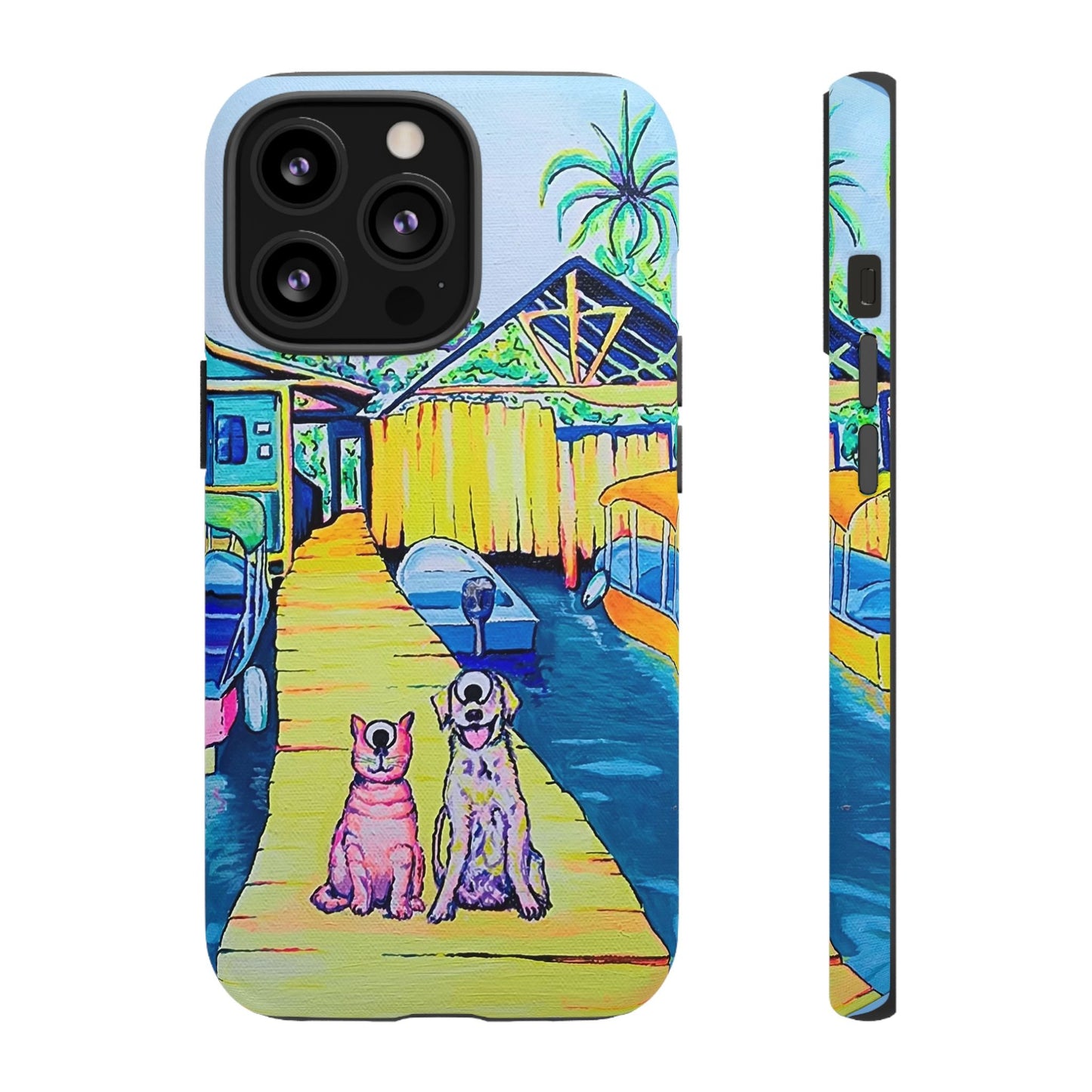 Cyclops Cat and Dog in Bocas Tough Phone Case