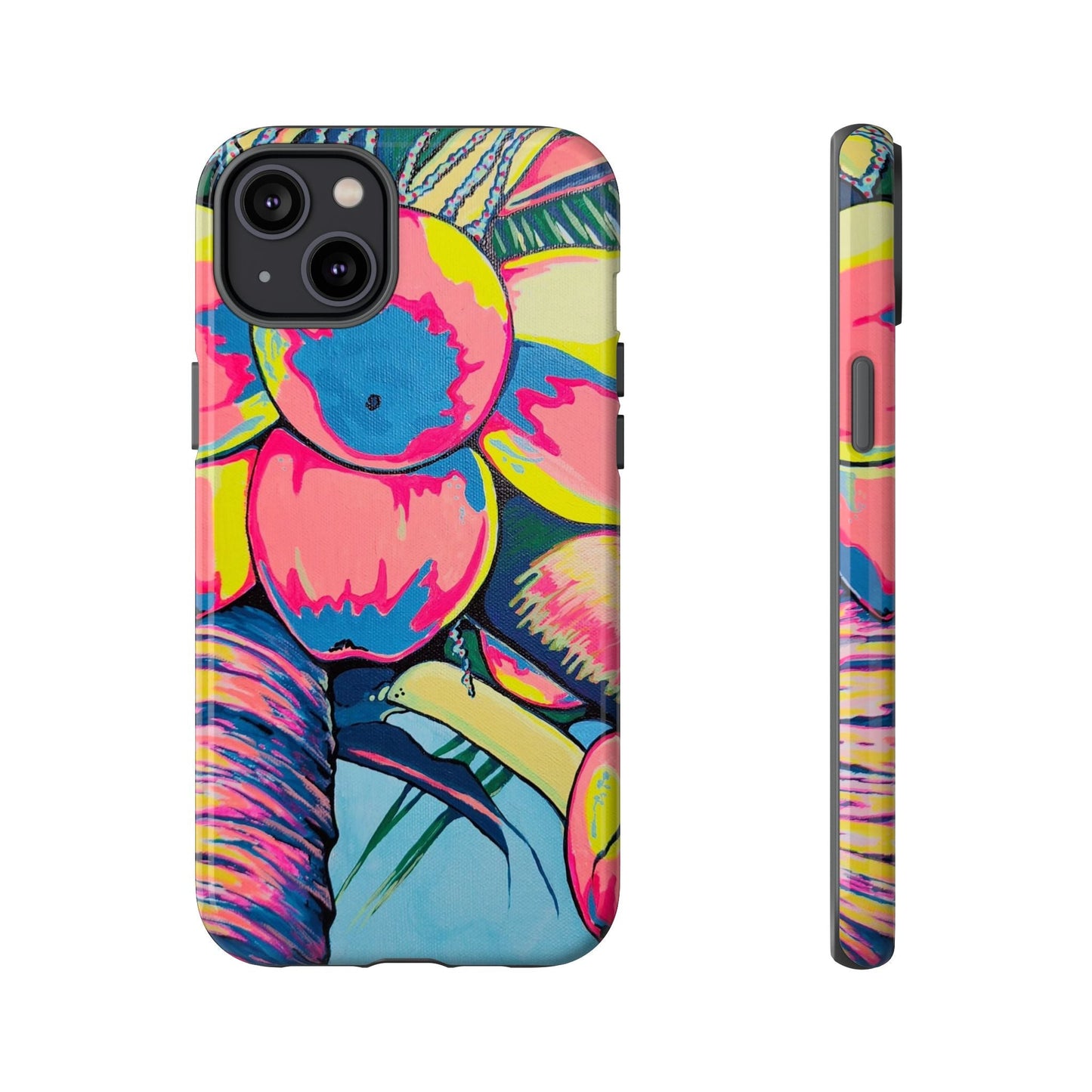 Neon Coconuts Tough Phone Case