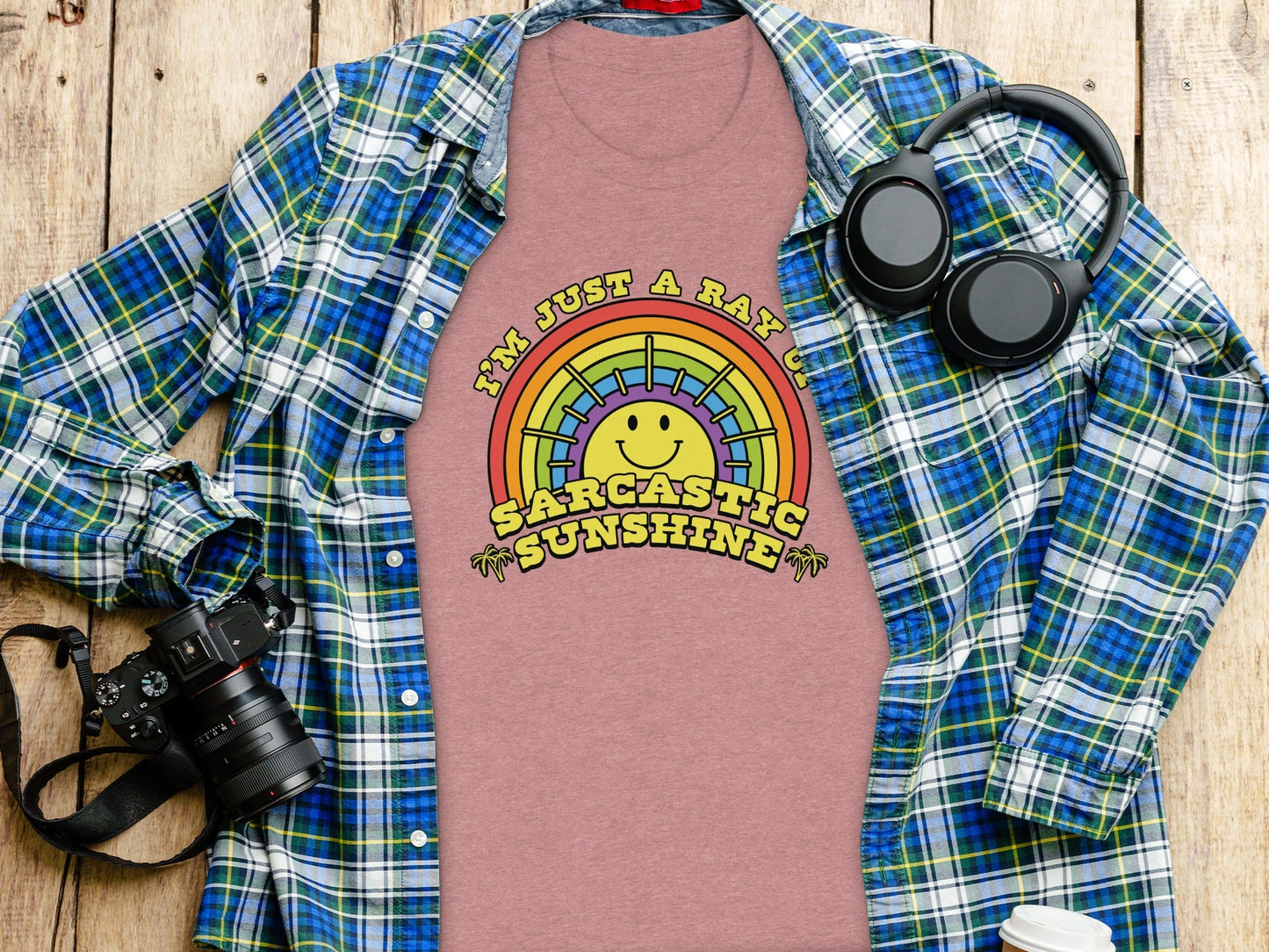 I Am Just A Ray Of Sarcastic Sunshine Rainbow T-Shirt